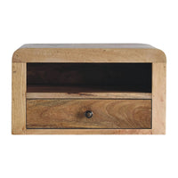 Chunky Oak-ish Floating Bedside Table