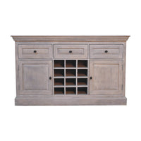 Acid Wash Wine Storage Unit Chest of Drawers