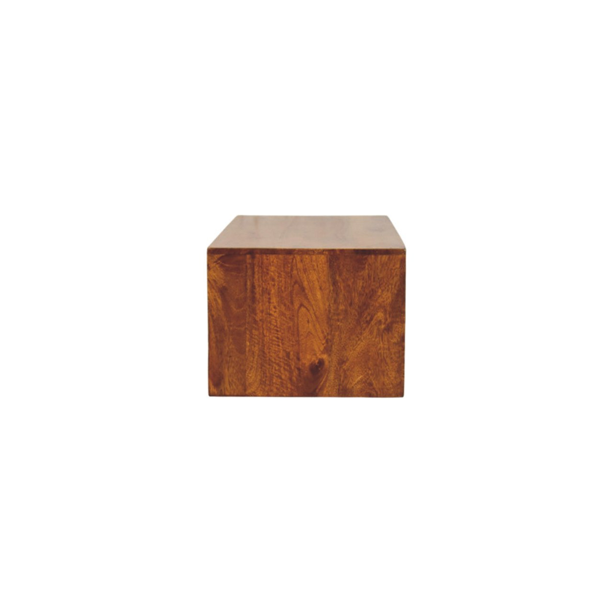 Lunar 2 Drawer Chestnut Wall Mounted Media Unit
