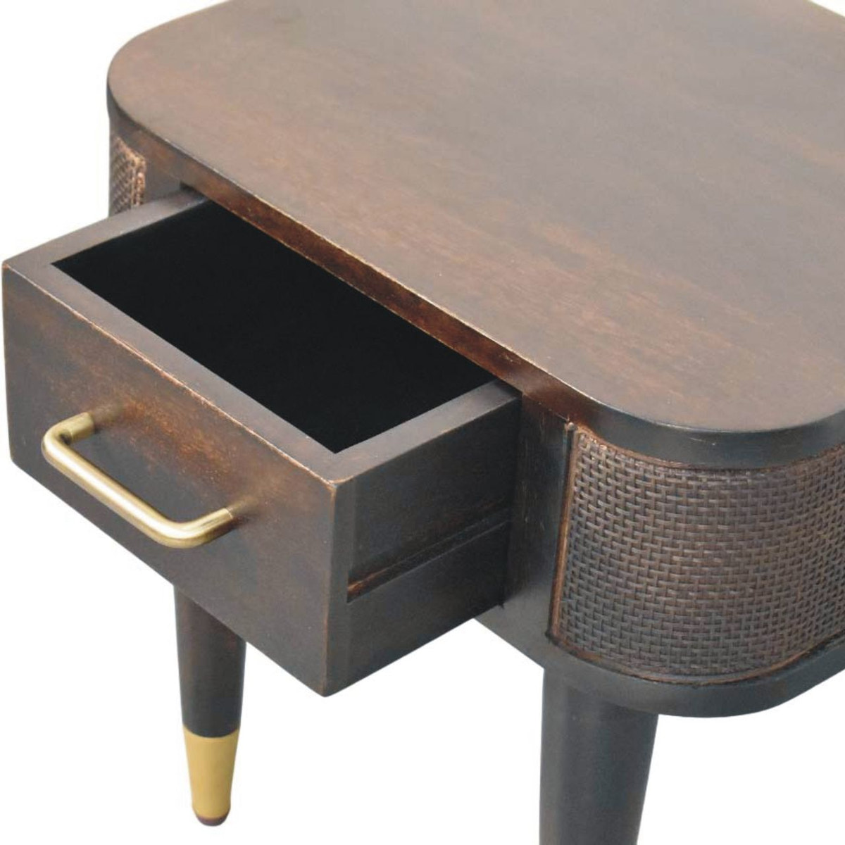 Belmont Bedside Table | Rattan Velvet