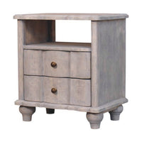 Lume Washed Open-Shelf Bedside