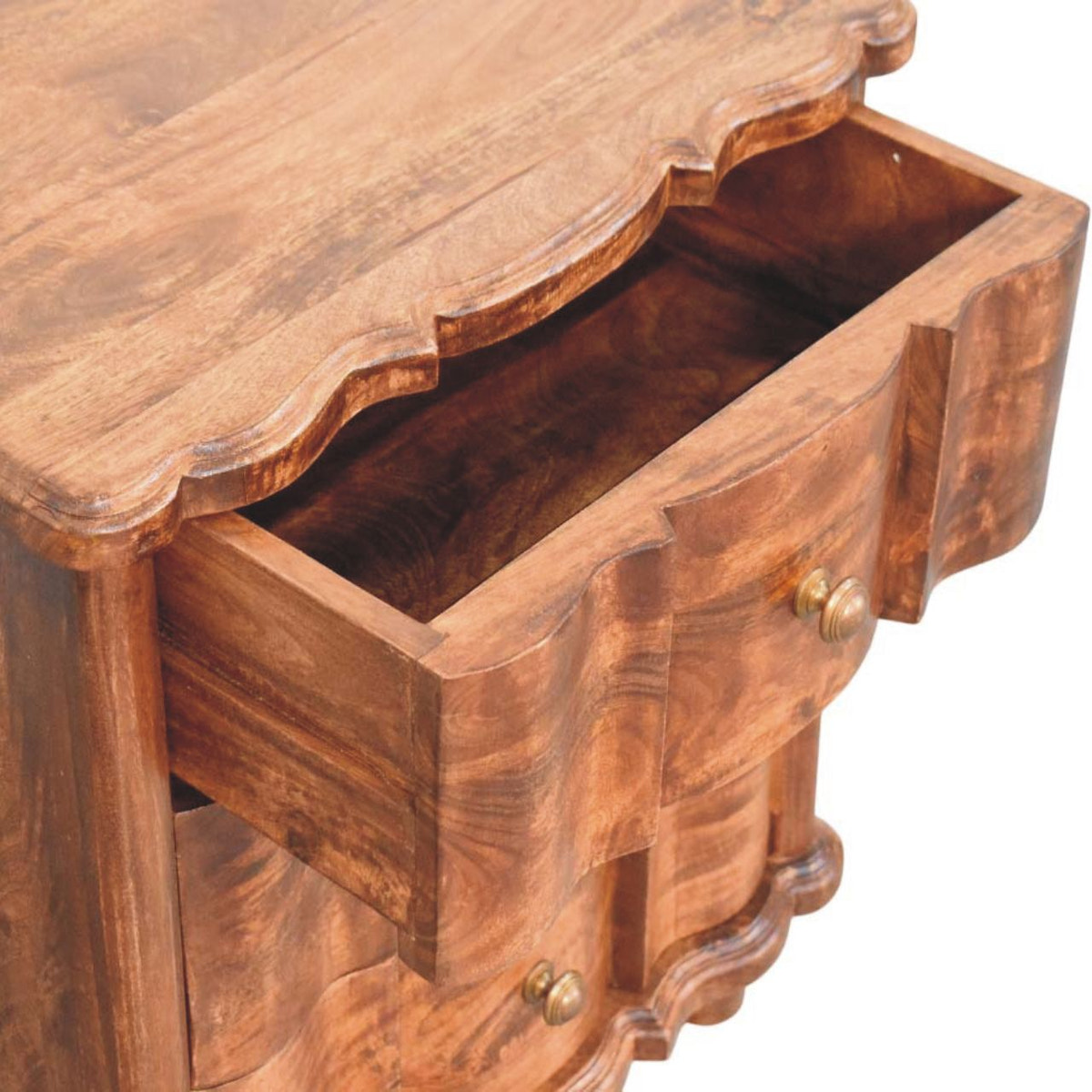 Lume Roasted Panelled Bedside