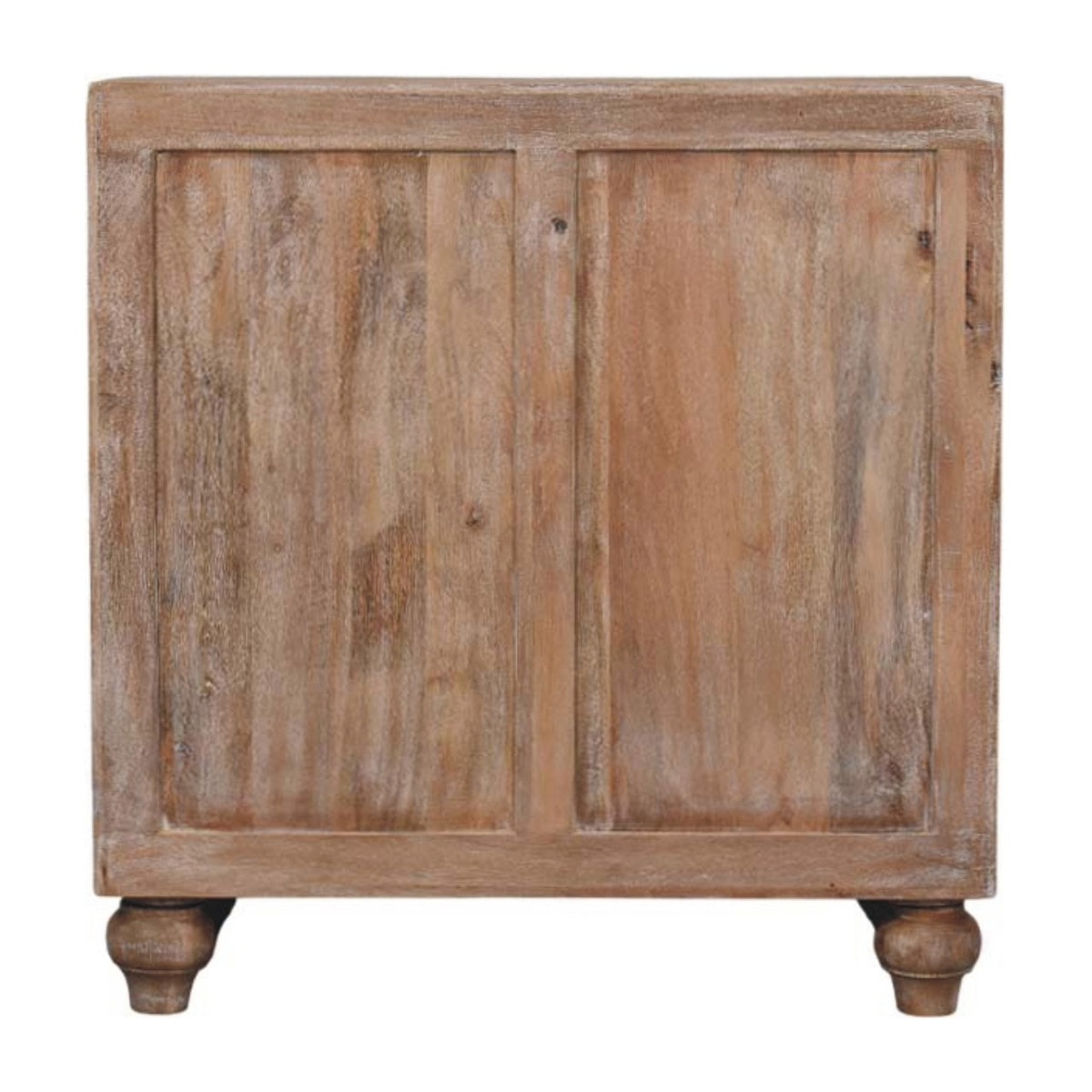 Sandgrain Pine & Mango Sideboard Chest of Drawers | Brass Solid Mango Wood
