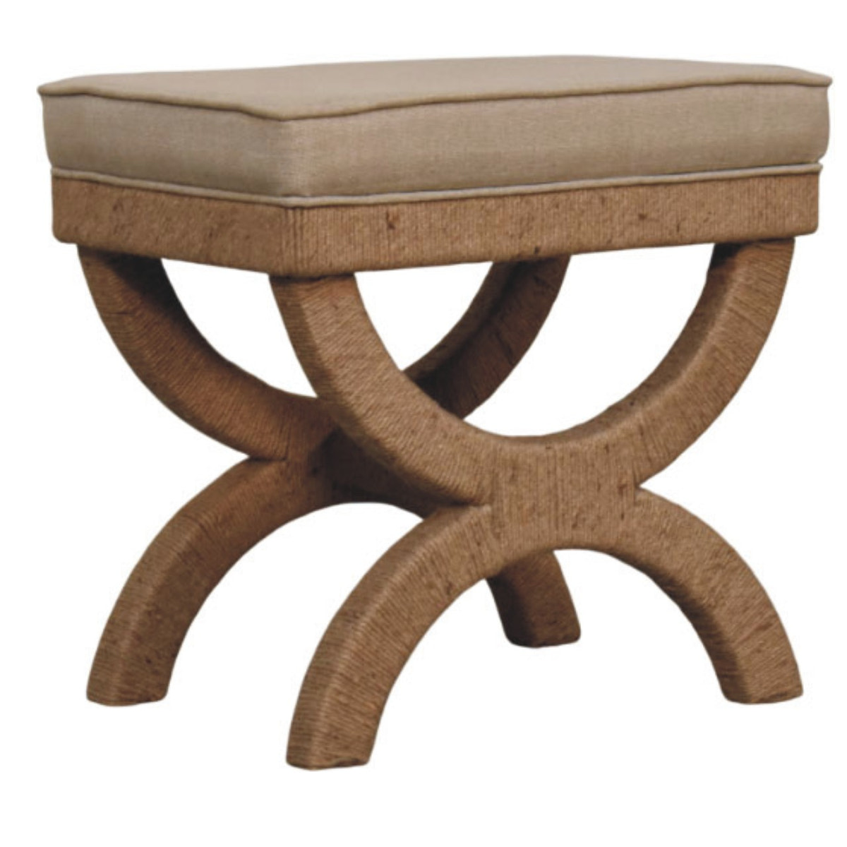 Rattan Arch Bench