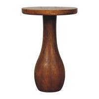 Curved Base Side Table Accent Piece