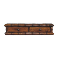 Bamboo Two Drawer Console Table