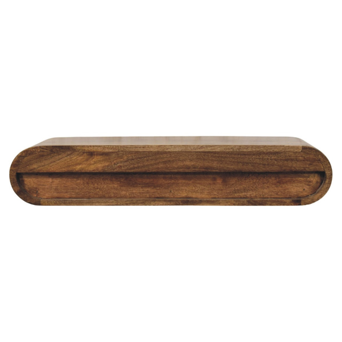 Rounded Wall-Mounted Console with 2 Drawers