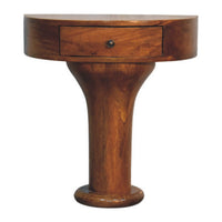Pedestal Curved Bedside
