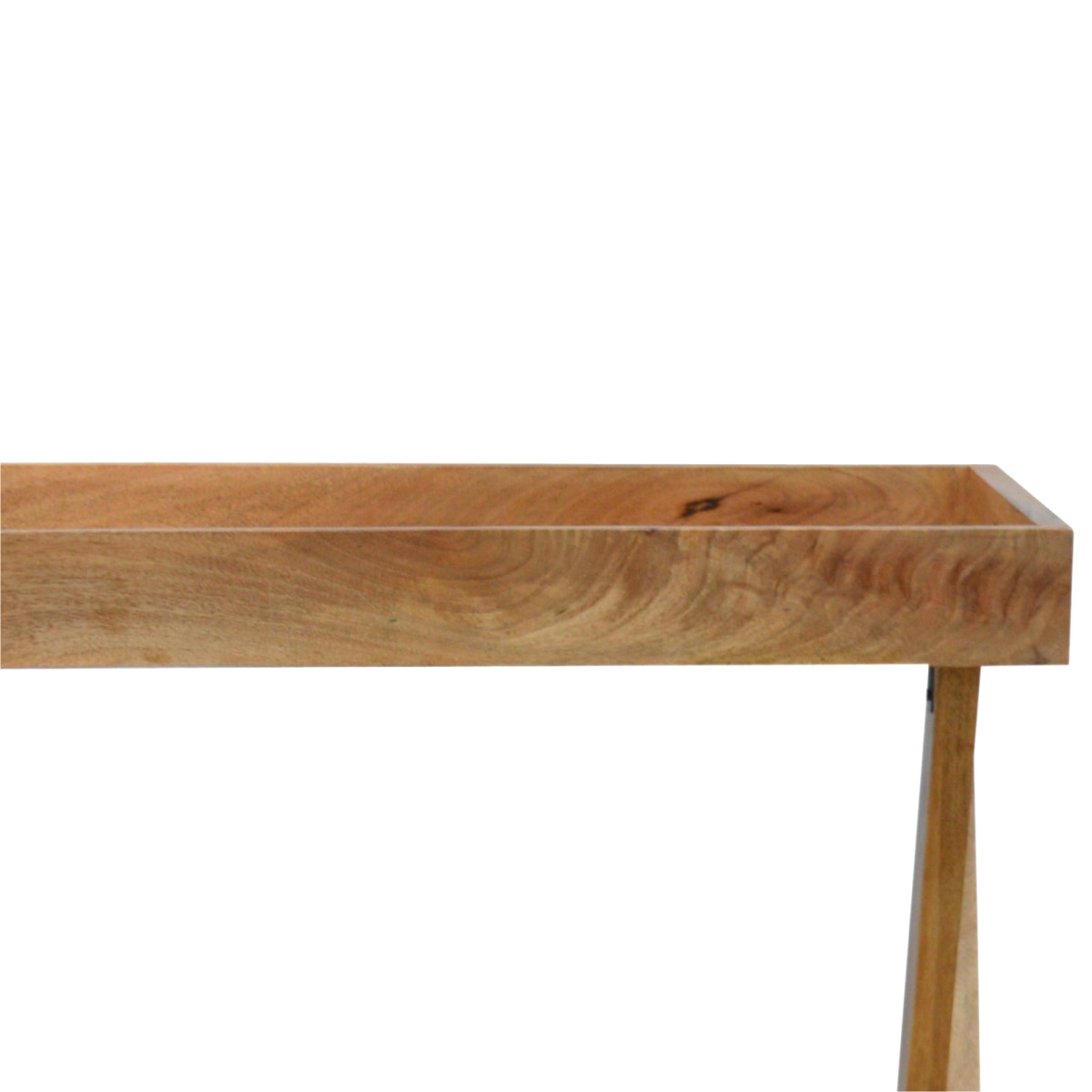 Foldable Butler Tray Accent Piece | Oak Mango Wood