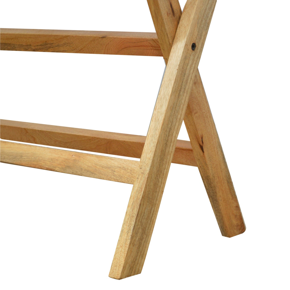 Foldable Butler Tray Accent Piece | Oak Mango Wood