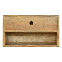 Solid Wood Wall Mounted Bedside Table