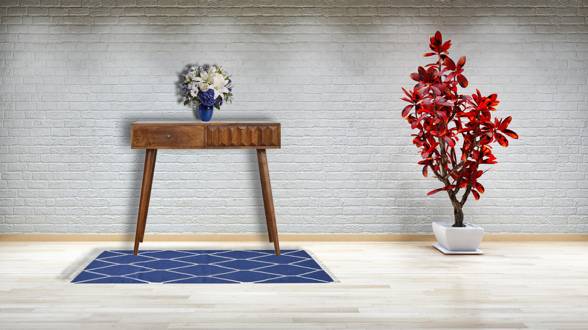 Chestnut Prism Console Table