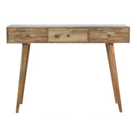 Patchwork Console Table | Oak-Ish Solid Mango Wood