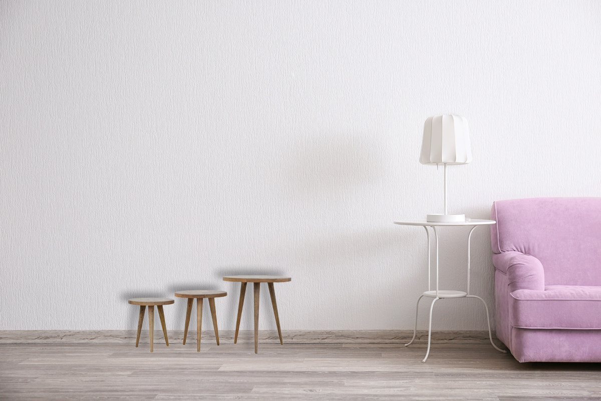 Patchwork Nesting Stools Footstool