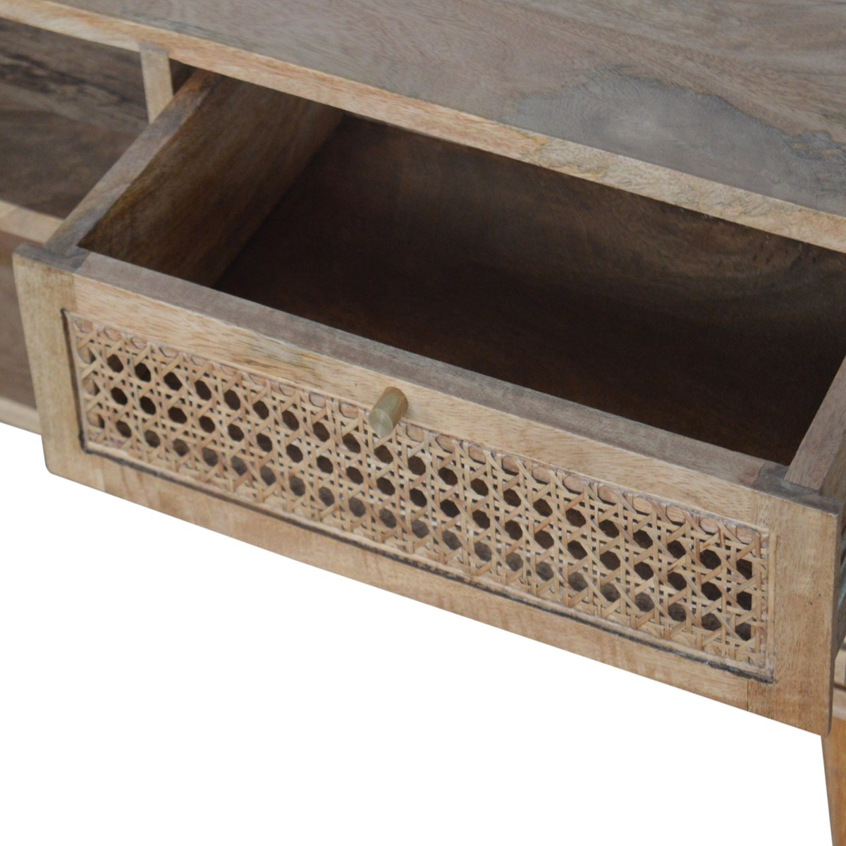 Larrisa TV Media Unit | Oak Solid Mango Wood