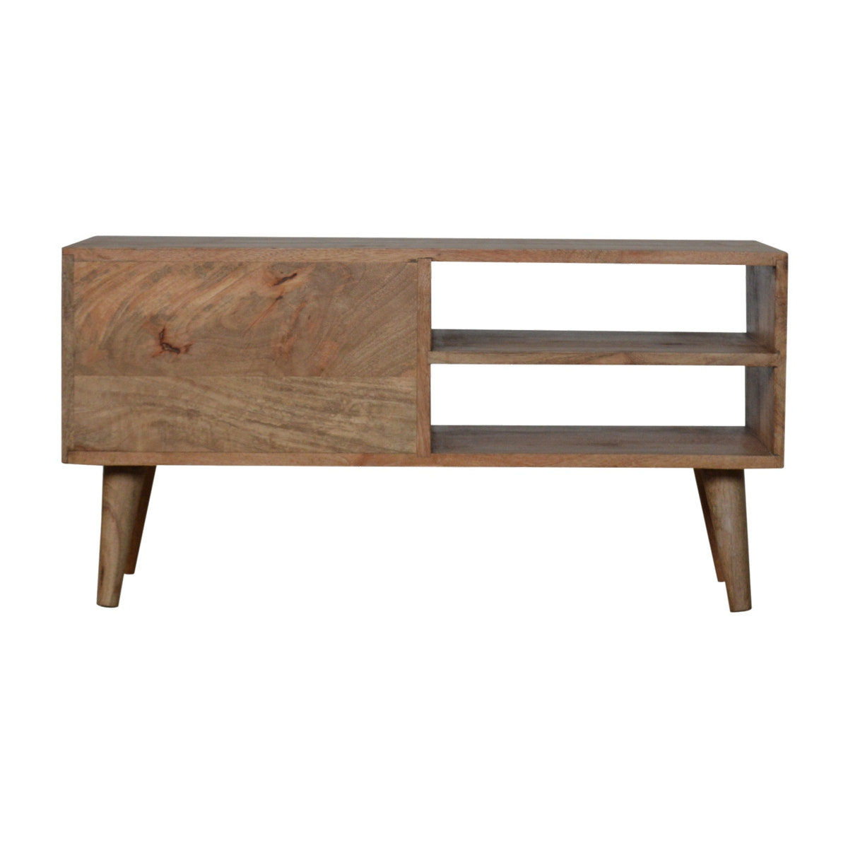 Larrisa TV Media Unit | Oak Solid Mango Wood