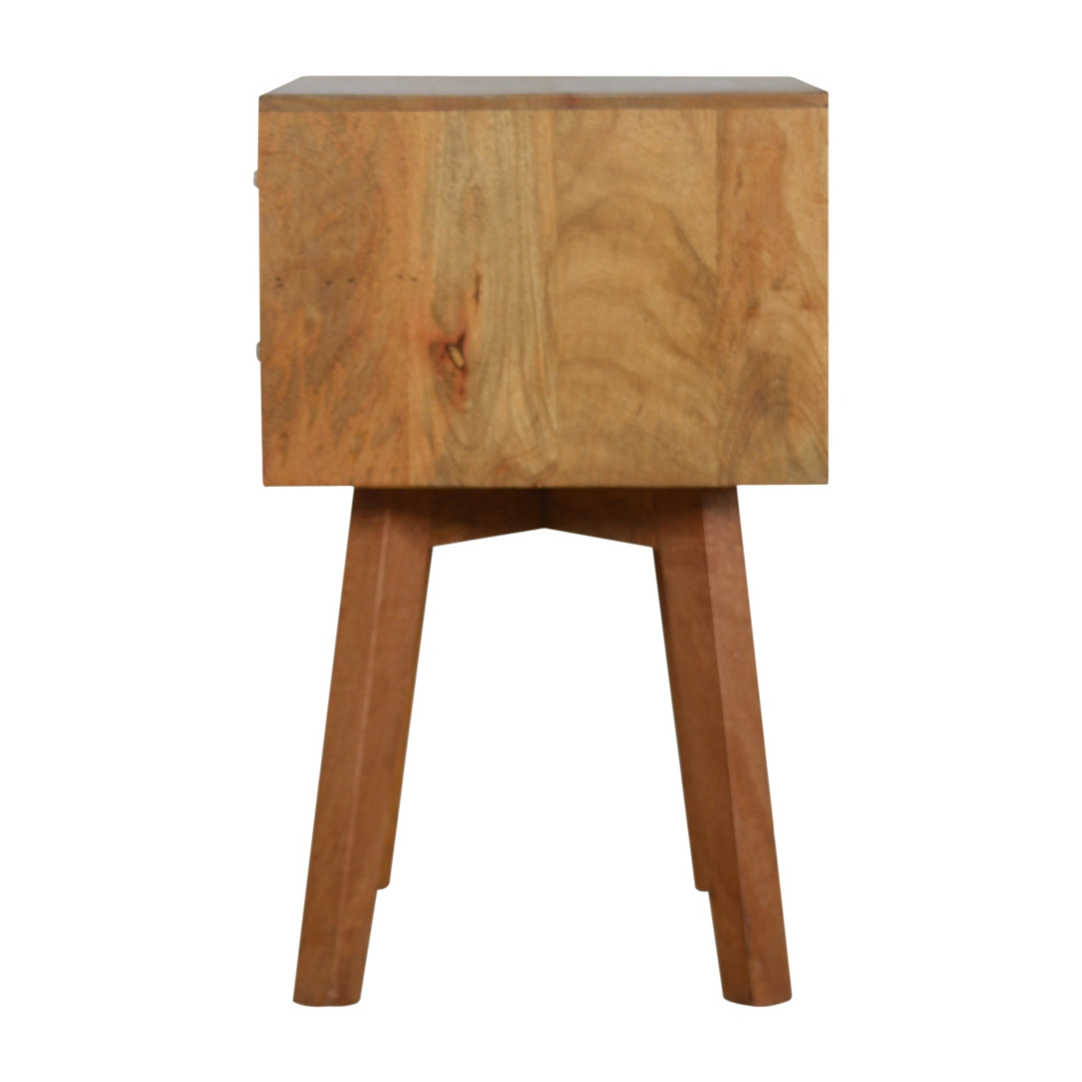 Line Grey Painted Bedside Table