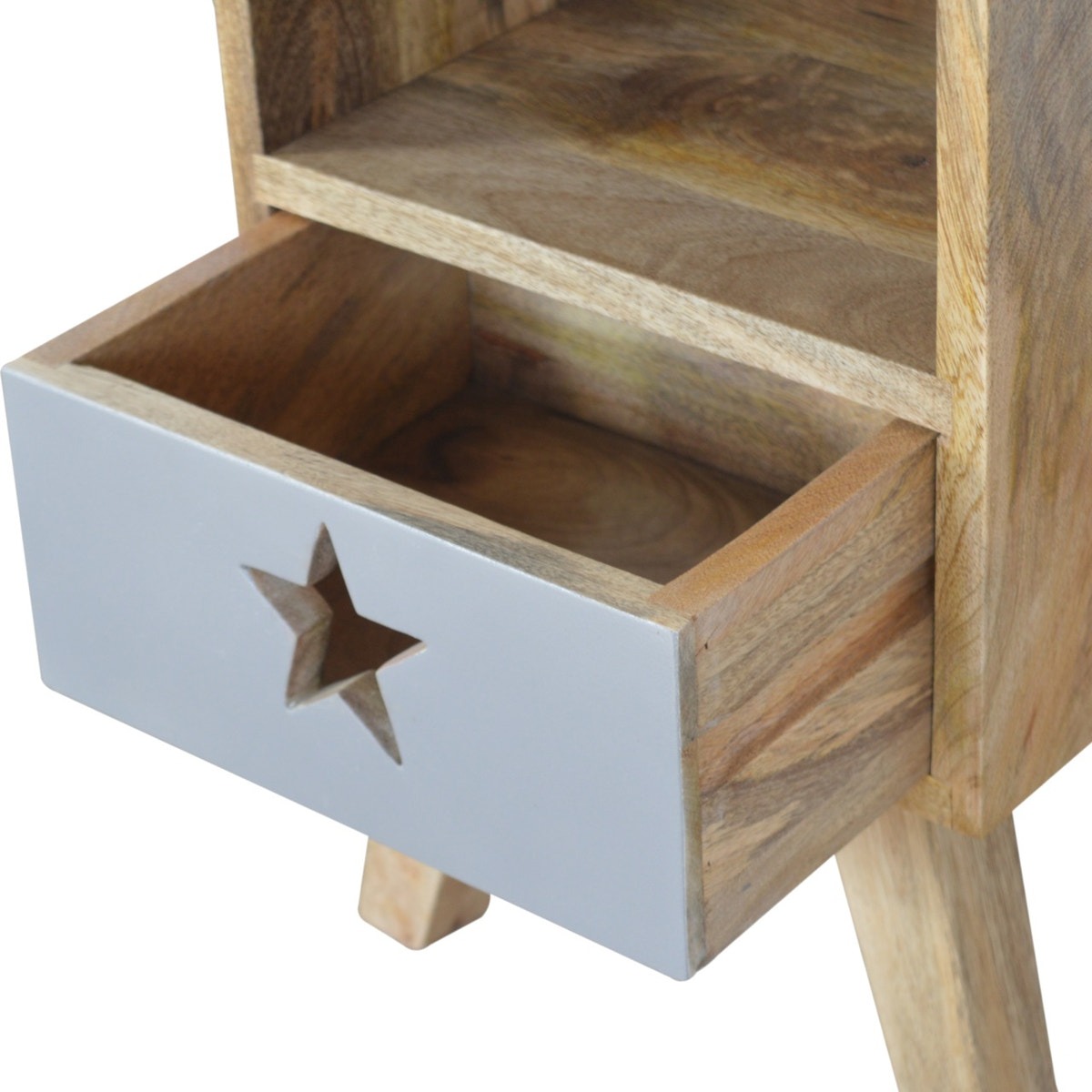 Small Star Painted Bedside Table