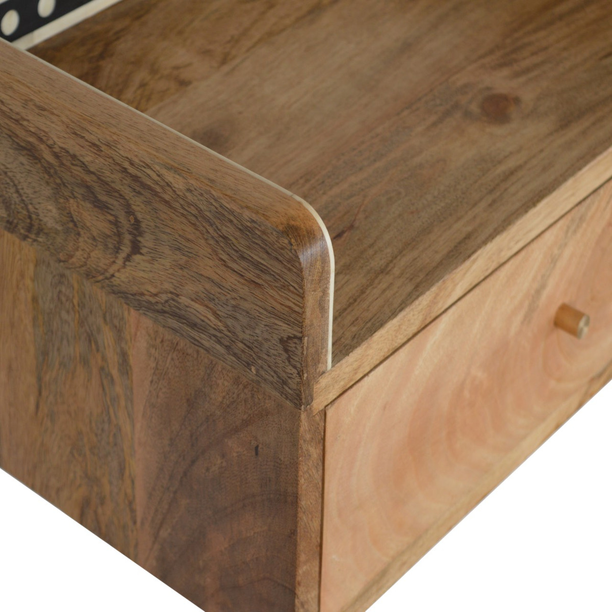 Bone Inlay Gallery Floating Bedside Table