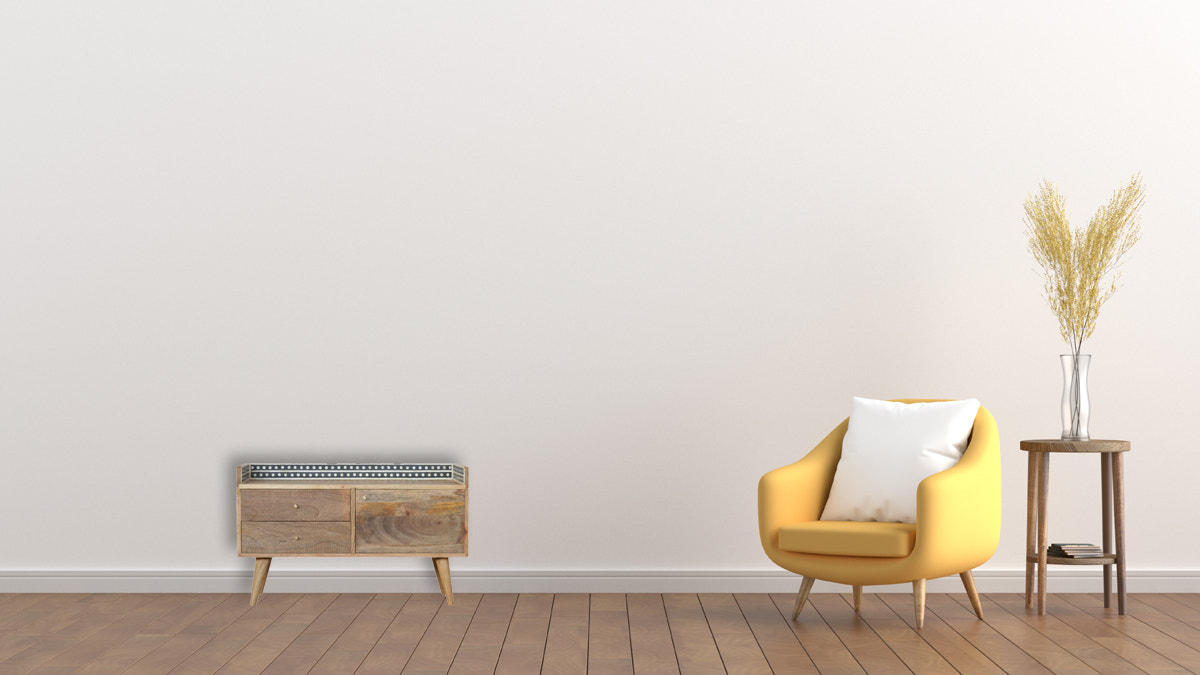 Bone Inlay Gallery Back Media Unit