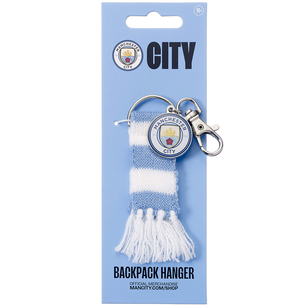 Manchester City FC Blue Bar Scarf Bag Charm Official Merchandise