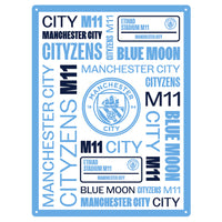 Manchester City FC Large Montage Sign