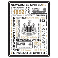 Newcastle United FC Large Montage Sign
