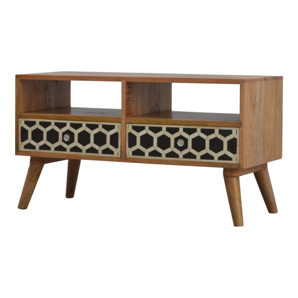 Bone Inlay TV Media Unit