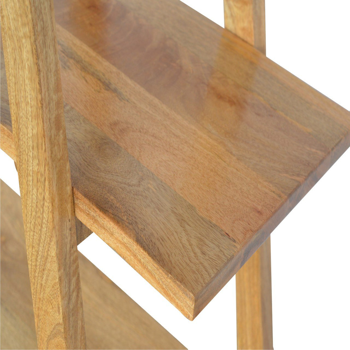 Ladder Style Open Display Unit Chest of Drawers | Oak Mango Wood