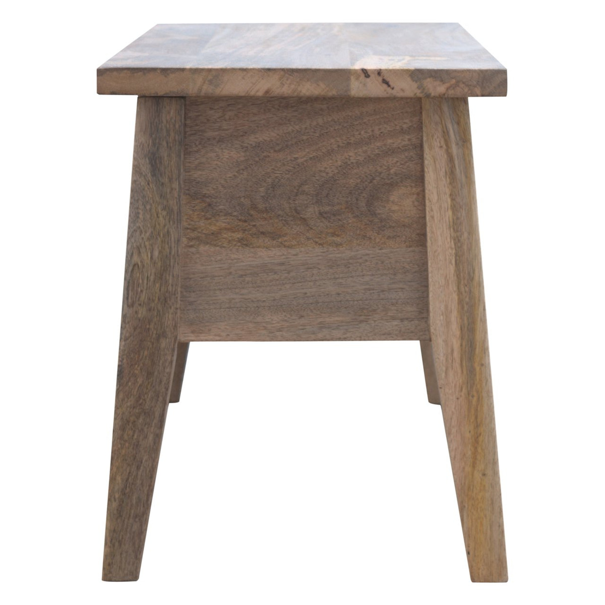 Solid Wood Lid Up Storage Bench | Oak Mango Wood Hidden Storage