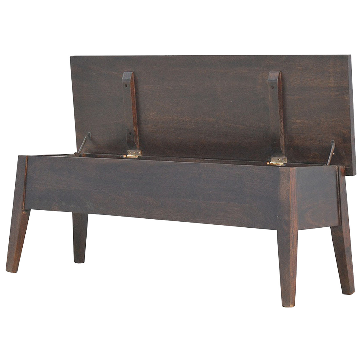 Walnut Hallway Storage Bench | Hidden Storage