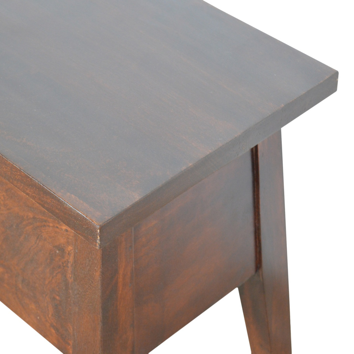 Chestnut Lid Up Storage Bench | Hidden Storage