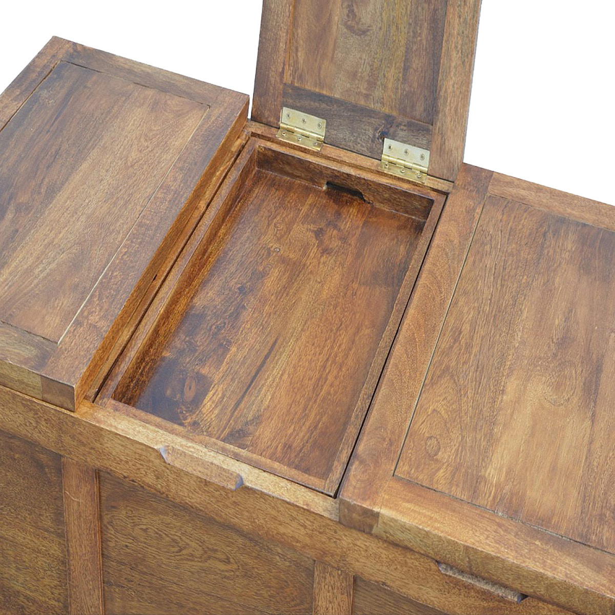 Solid Wood Tucker Table Accent Piece | Chestnut Mango Wood