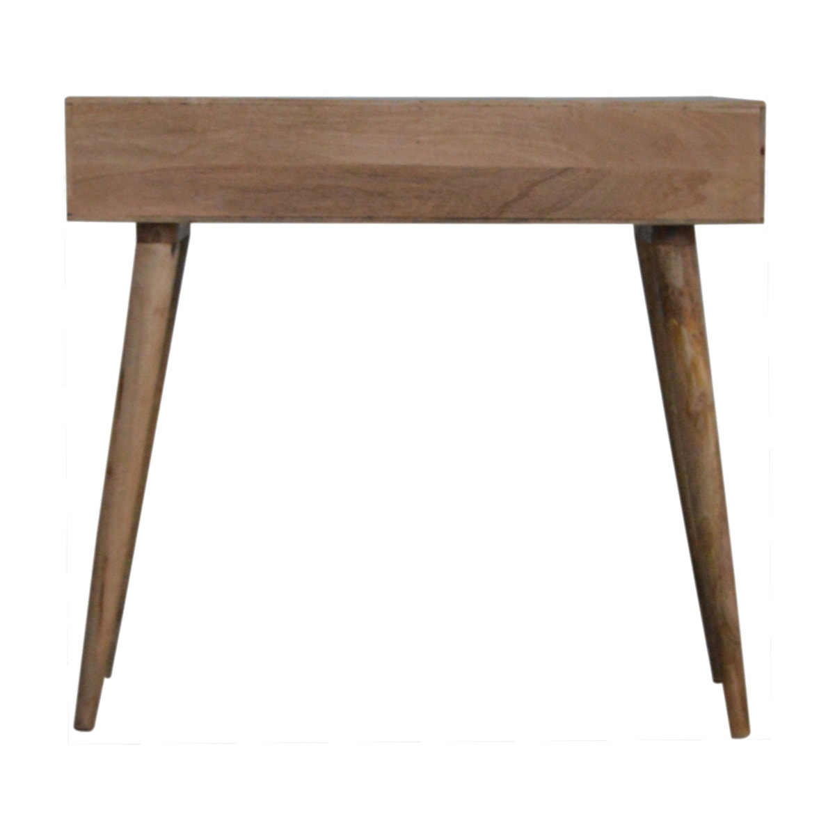 Sleek White Carved Console Table | Hand-Carved