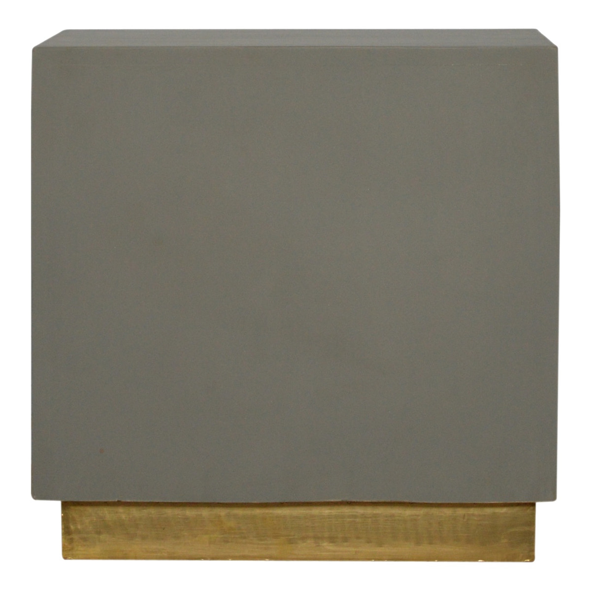 Cement Bedside with Open Slot Bedside Table