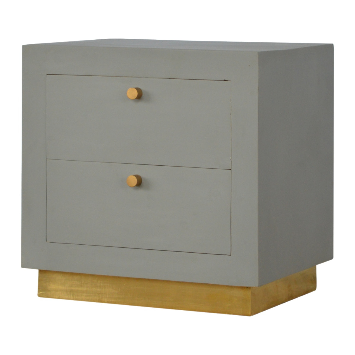 Sleek Cement Bedside Table