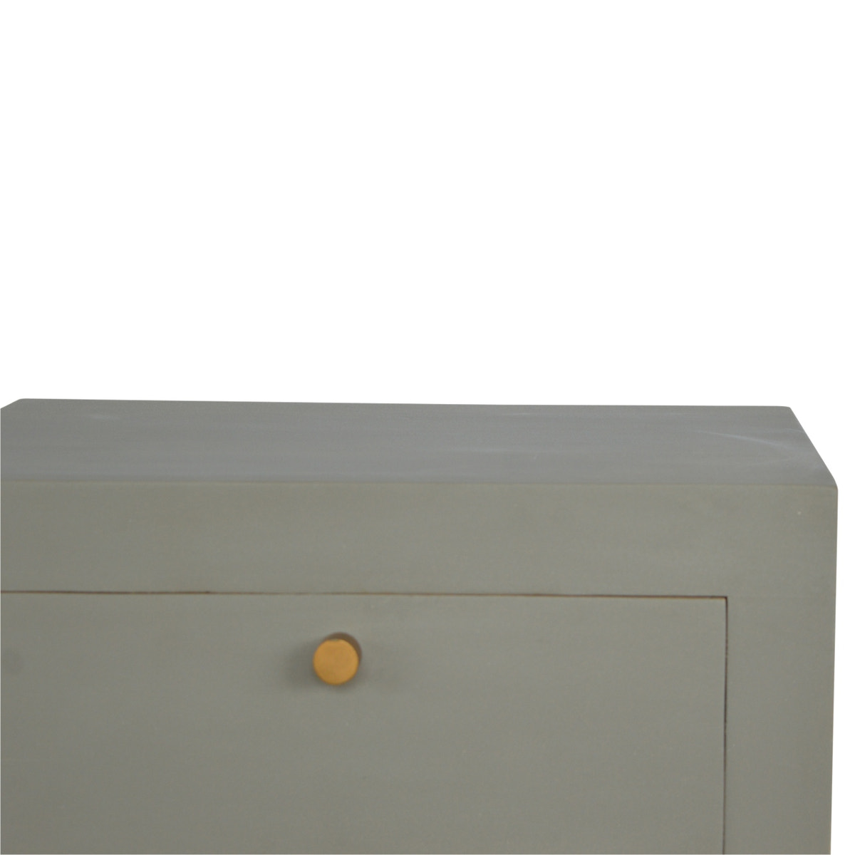 Sleek Cement Bedside Table