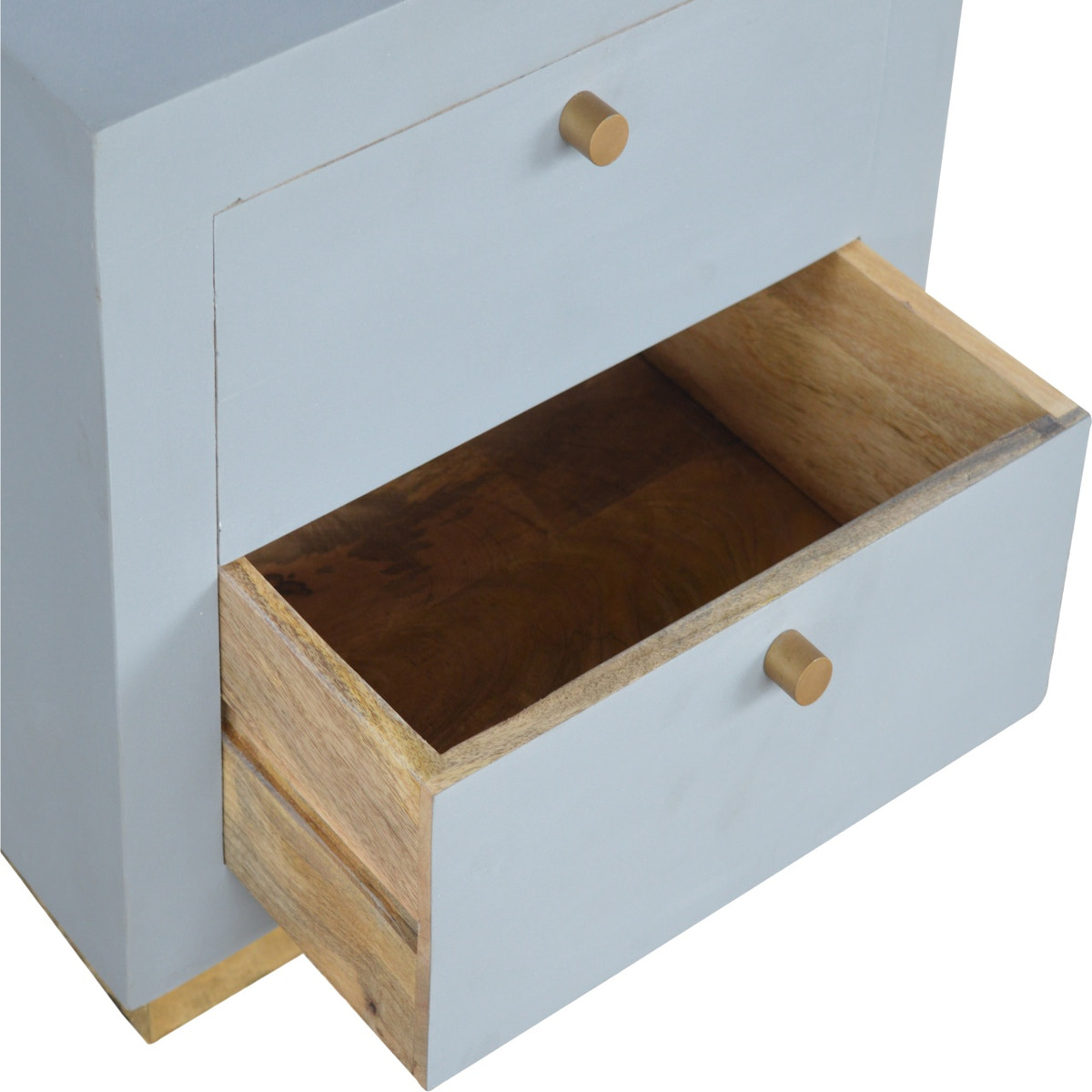 Sleek Cement Bedside Table