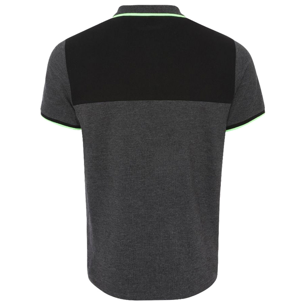 Liverpool FC Neon Panel Polo Mens Charcoal Small