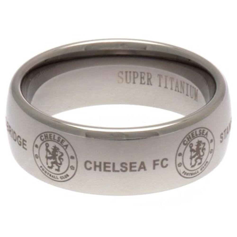 Chelsea FC Super Titanium Ring Medium