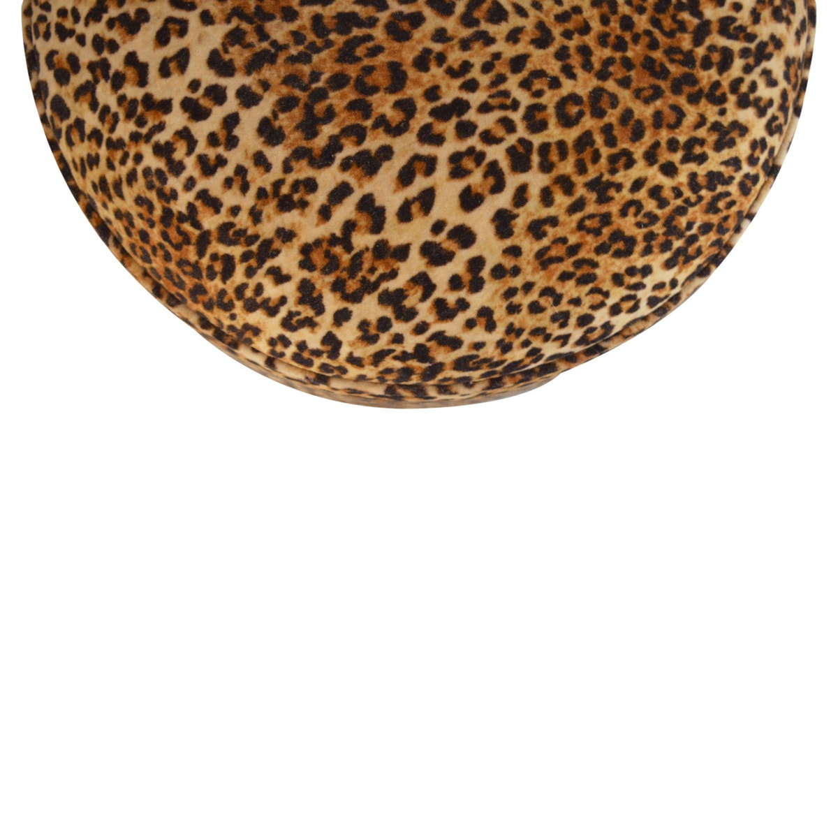 Leopard Nordic Style Footstool | Cotton Velvet