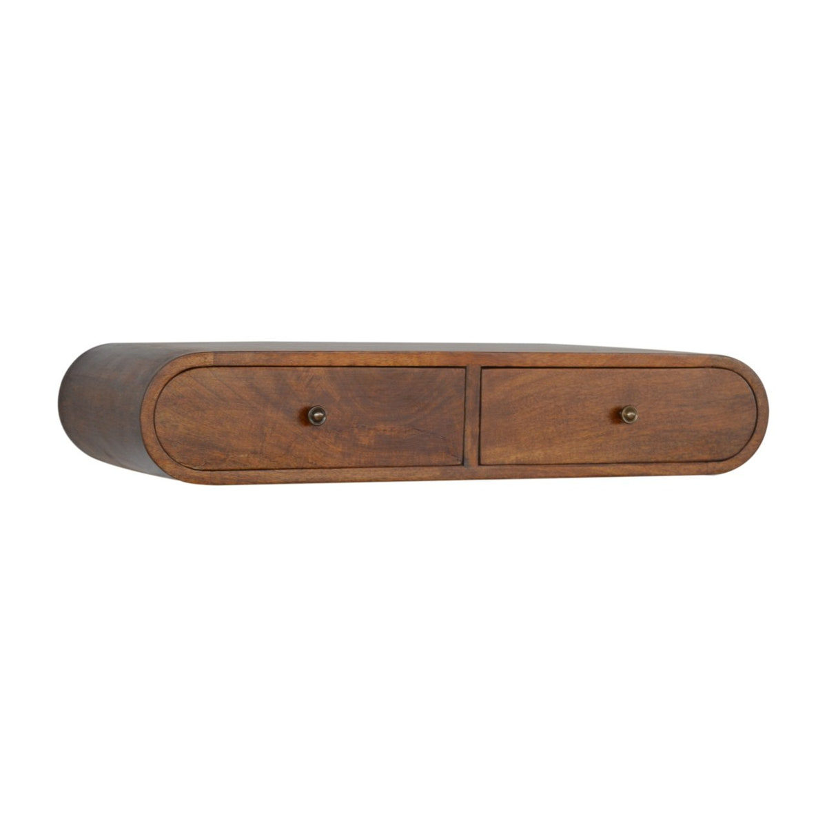 Floating Chestnut London Console Chest of Drawers | Wall-Mounted