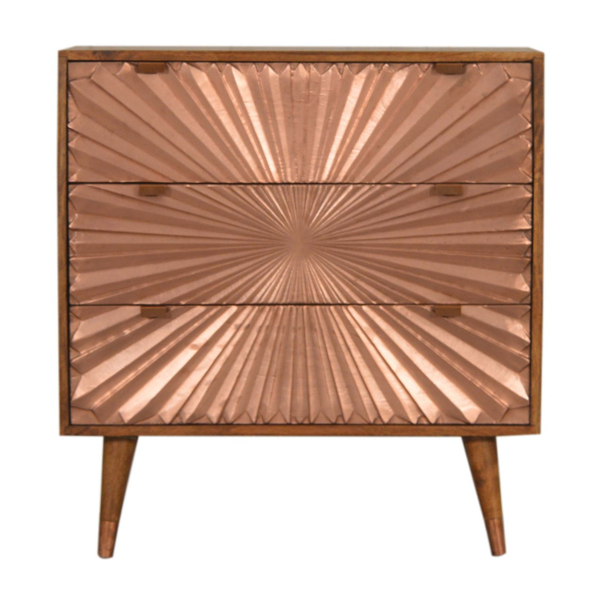 Manila Copper Chest of Drawers | Chestnut Mango Wood