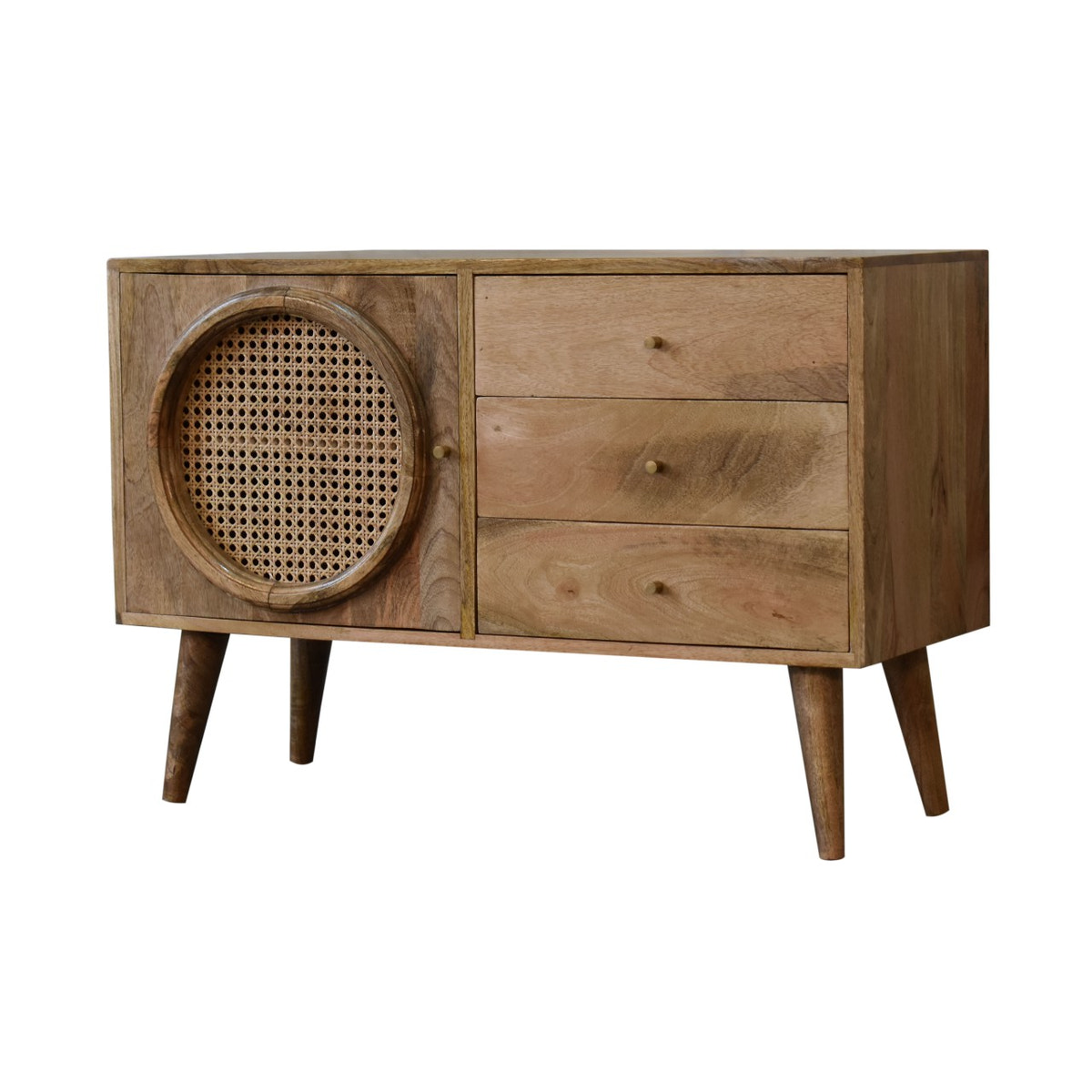 Larissa Sideboard Chest of Drawers | Oak-Ish Solid Mango Wood