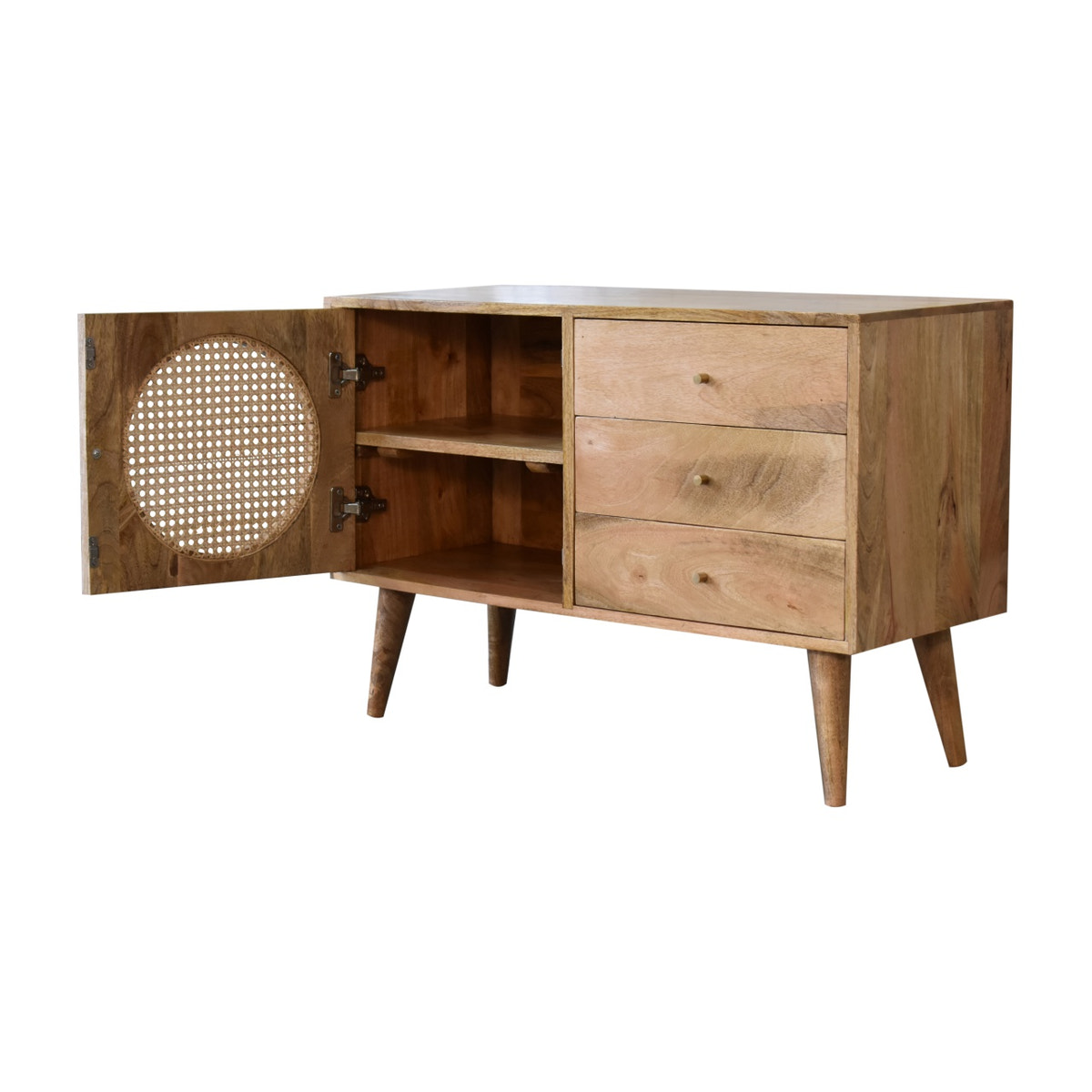 Larissa Sideboard Chest of Drawers | Oak-Ish Solid Mango Wood