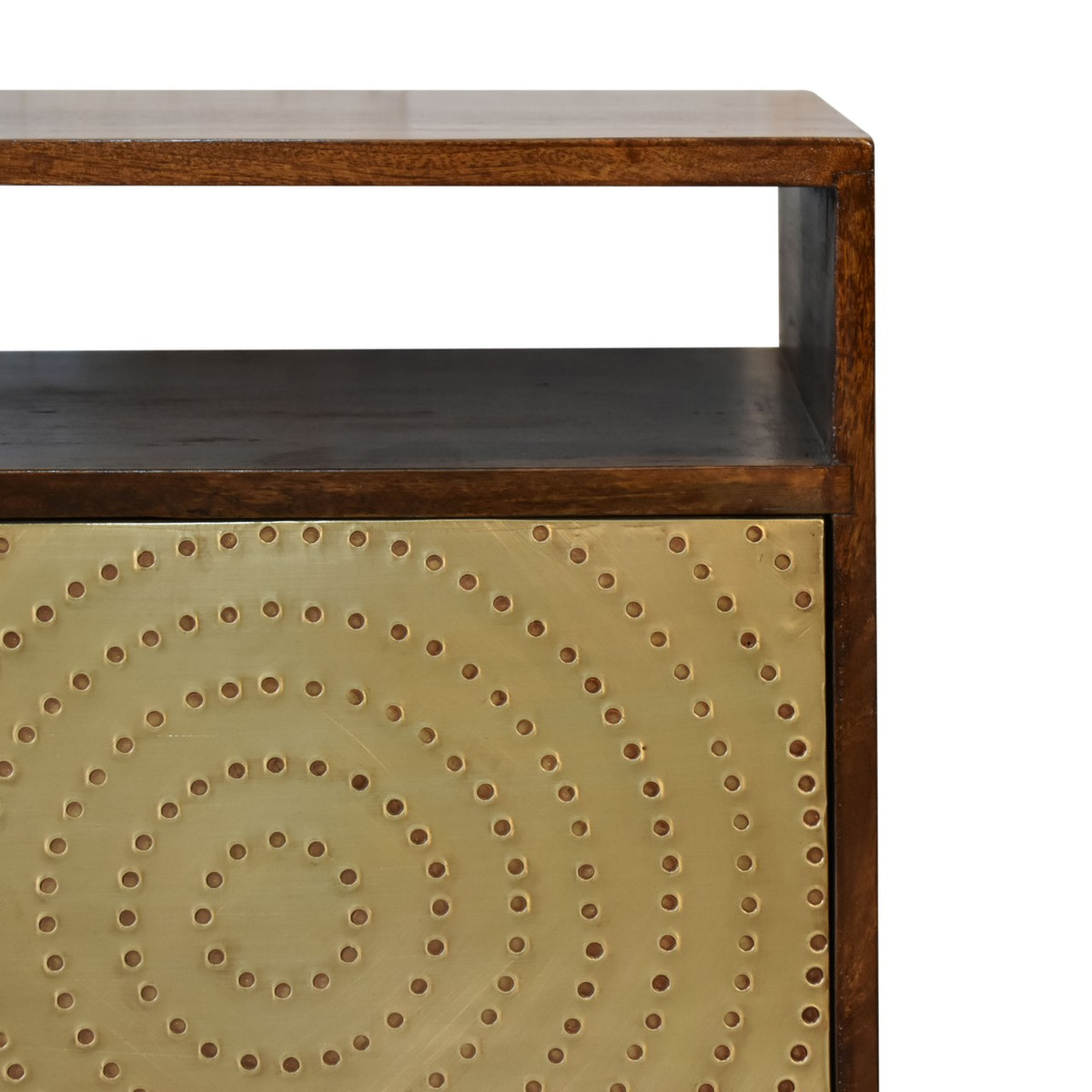 Zen Bedside Table | Chestnut Solid Mango Wood
