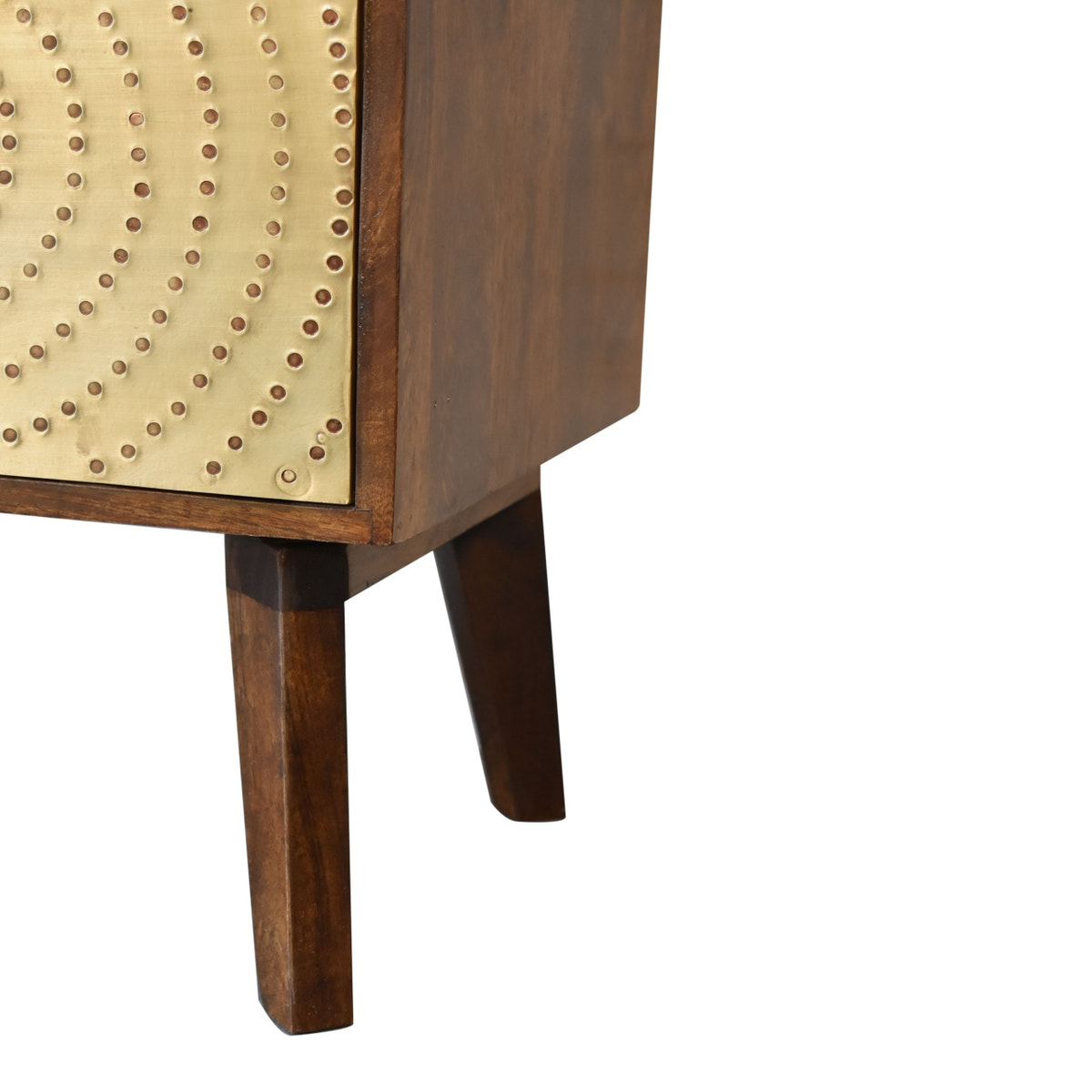 Zen Bedside Table | Chestnut Solid Mango Wood