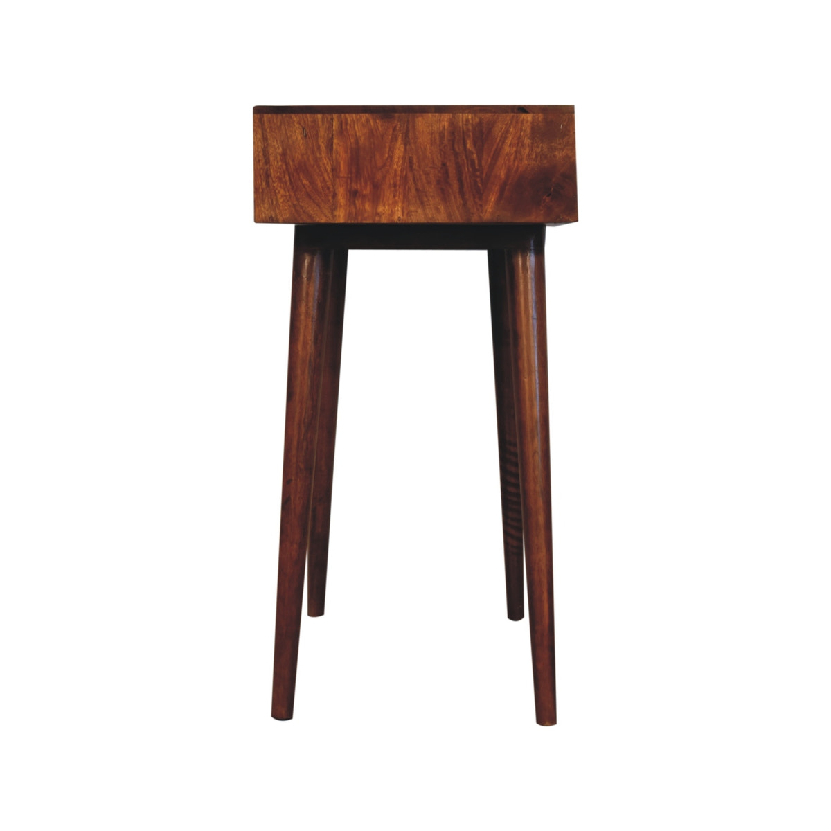 Chestnut Pineapple Console Chest of Drawers | Hand-Carved