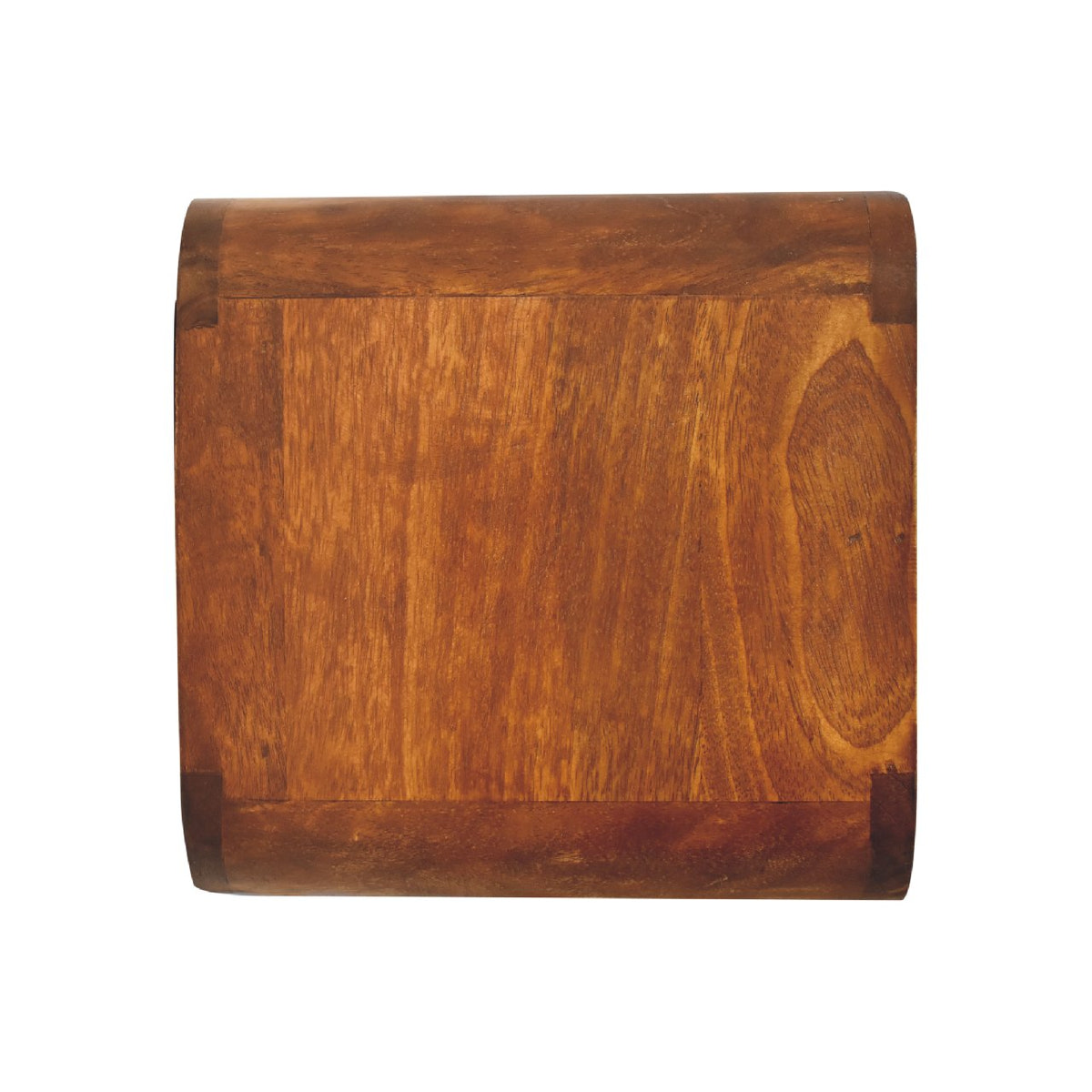 Mini Curve Floating Bedside Table | Chestnut Solid Mango Wood Wall-Mounted