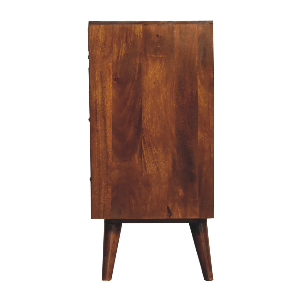 Pineapple Chestnut Carved Chest of Drawers | Hand-Carved